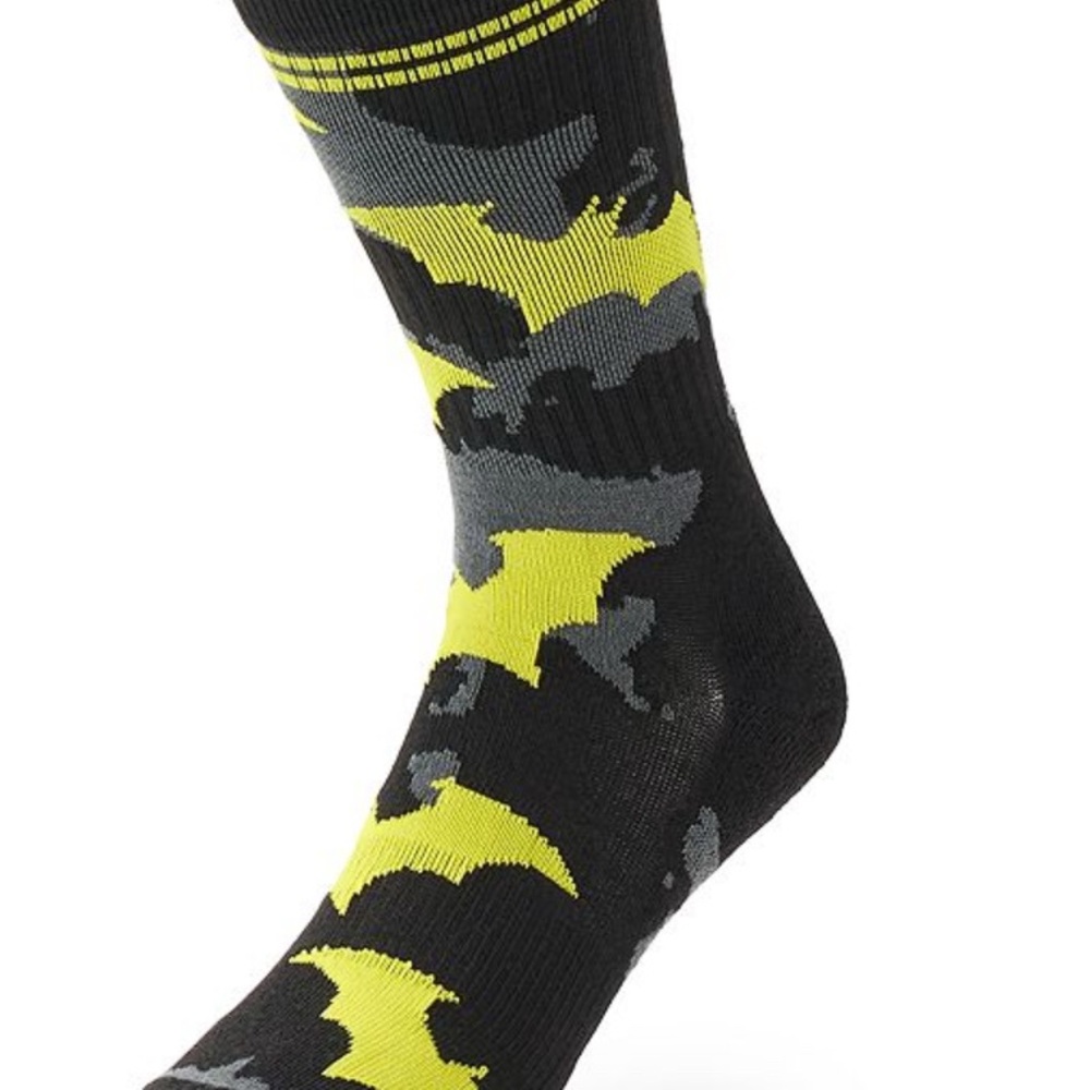 Bioworld Black and Yellow Batman Socks